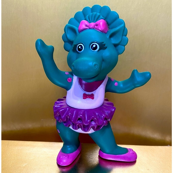 BARNEY 1990’s BABY BOP BALLERINA PVC FIGURE BARNEY THE PURPLE DINOSAUR’S FRIEND - Picture 1 of 10